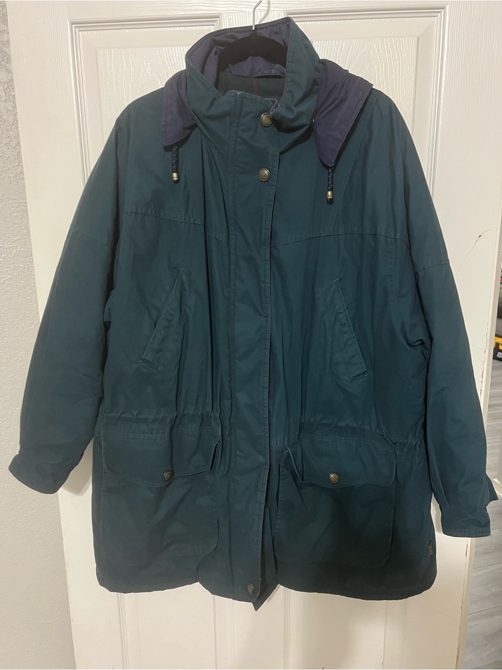 Pacific Trail Teal Parka with Snap on Hood